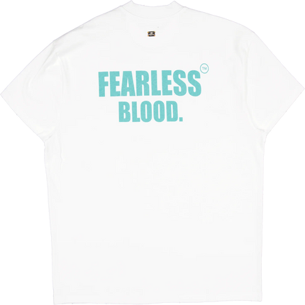 Fearless Blood Fearless Blood T-Shirt Leader Club SS25 White/Fearless Turquoise