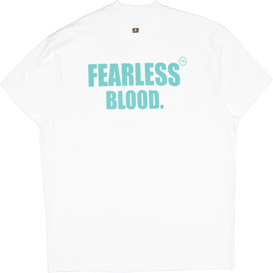 Fearless Blood Fearless Blood T-Shirt Leader Club SS25 White/Fearless Turquoise