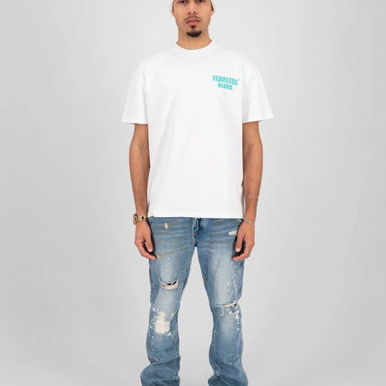 Fearless Blood Fearless Blood T-Shirt Leader Club SS25 White/Fearless Turquoise