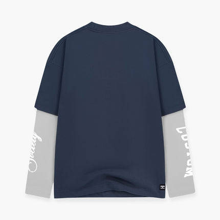 Jorcustom Jorcustom Double Layered Custom Society SS26 Midnight Bue/Light Grey