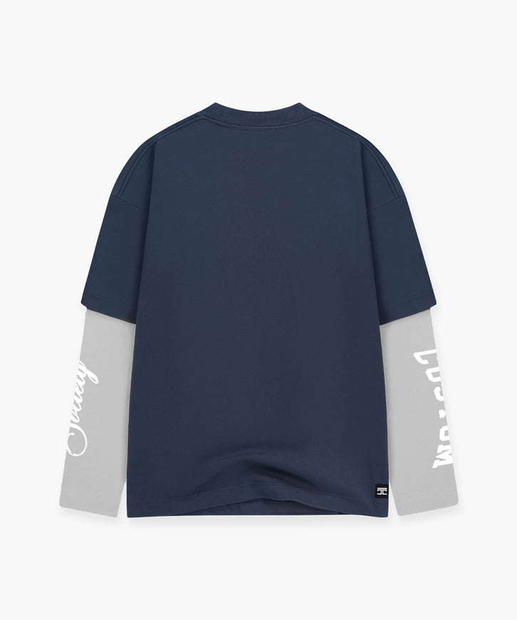 Jorcustom Jorcustom Double Layered Custom Society SS26 Midnight Bue/Light Grey