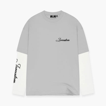 Jorcustom Jorcustom Double Layered Stitched SS26 Light Grey/White