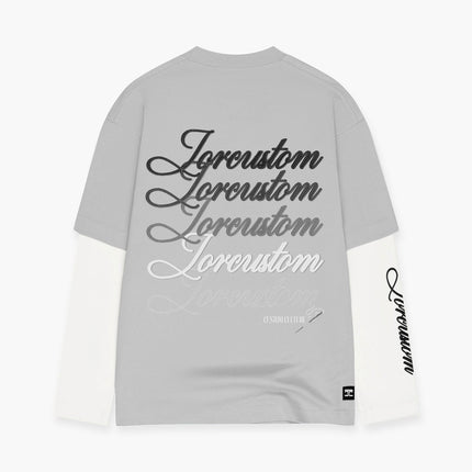 Jorcustom Jorcustom Double Layered Stitched SS26 Light Grey/White