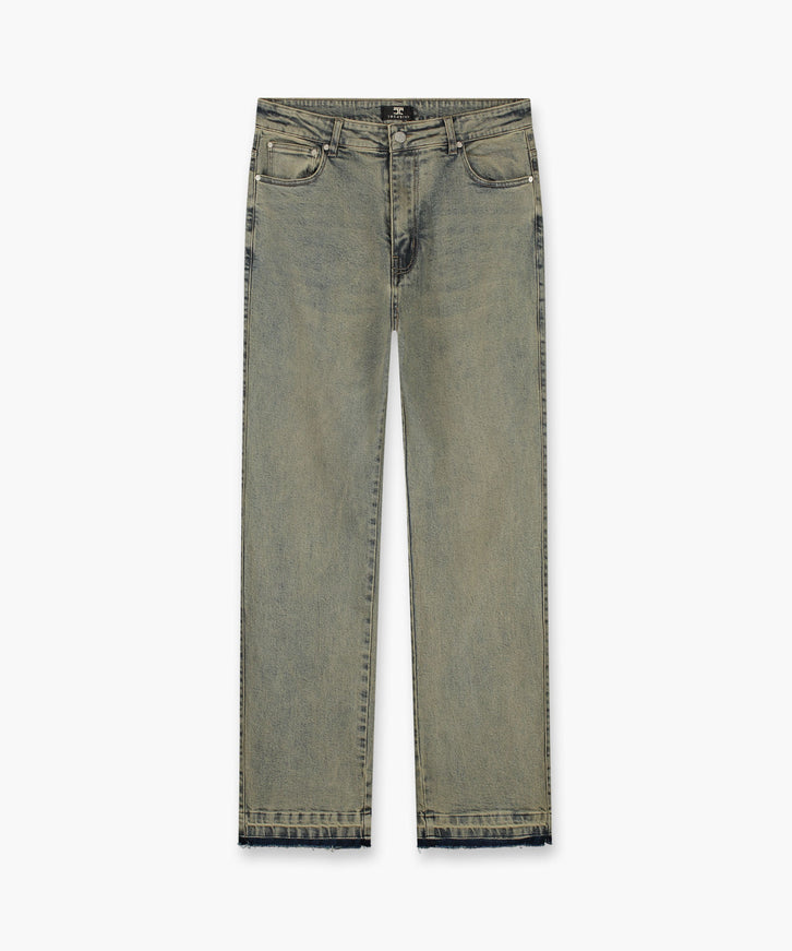 Jorcustom Jorcustom Jeans Straight Fit Open Hem SS26 Washed Green
