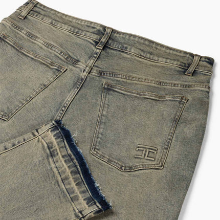 Jorcustom Jorcustom Jeans Straight Fit Open Hem SS26 Washed Green