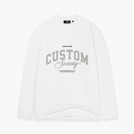 Jorcustom Jorcustom Longsleeve Custom Society FW26 White