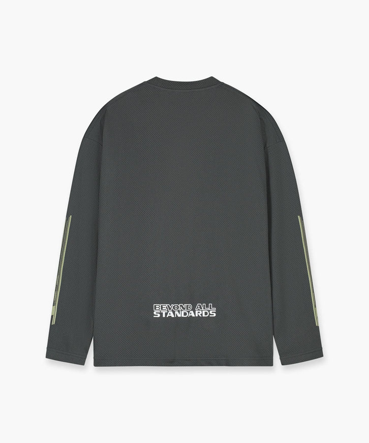 Jorcustom Jorcustom Longsleeve  Engineered Mesh SS26 Anthracite