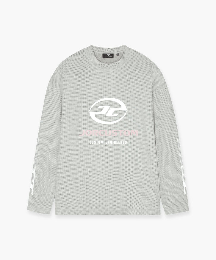 Jorcustom Jorcustom Longsleeve  Engineered Mesh SS26 Light Grey