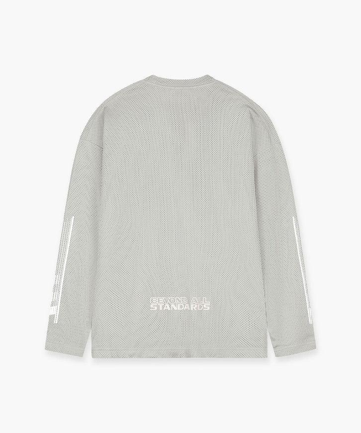 Jorcustom Jorcustom Longsleeve  Engineered Mesh SS26 Light Grey