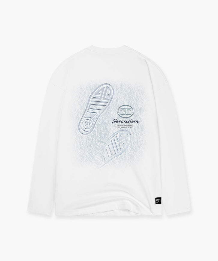 Jorcustom Jorcustom Longsleeve Footprint FW26 White