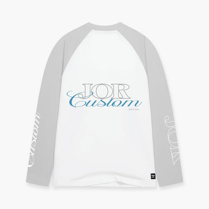Jorcustom Jorcustom Longsleeve Raglan FW26 White/Light Grey