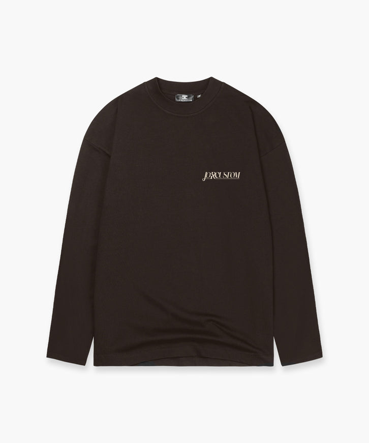 Jorcustom Jorcustom Longsleeve Script SS26 Brown