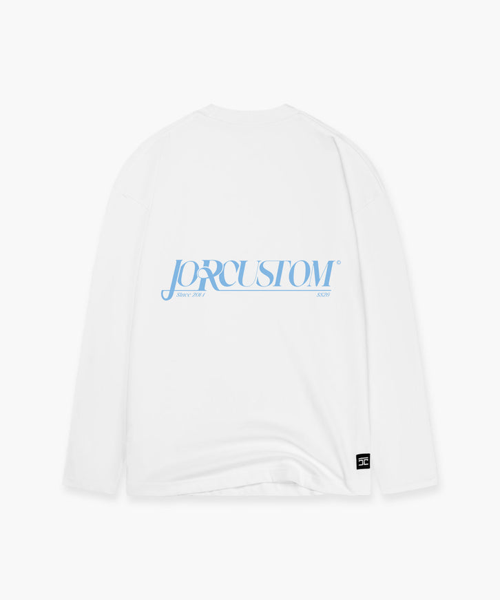 Jorcustom Jorcustom Longsleeve Script SS26 White