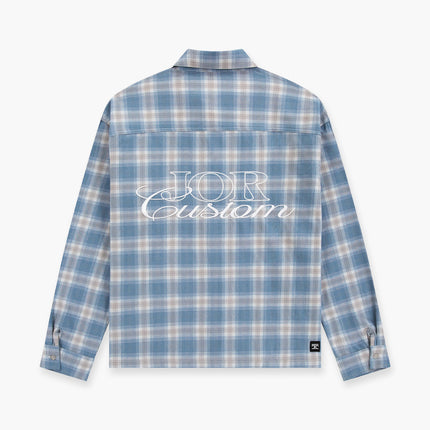 Jorcustom Jorcustom Overshirt Flannel FW26 Bounty Blue