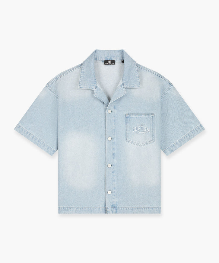 Jorcustom Jorcustom Short Sleeve Jacket Custom Society SS26 Light Blue