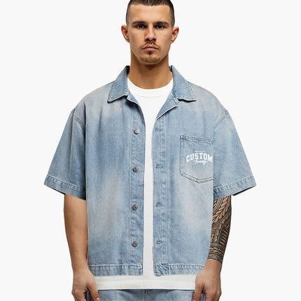 Jorcustom Jorcustom Short Sleeve Jacket Custom Society SS26 Light Blue