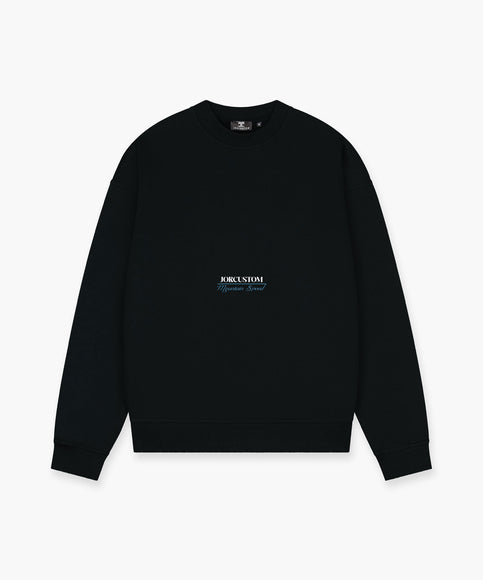 Jorcustom Jorcustom Sweater Crewneck Fleece SkiGlass FW26 Black