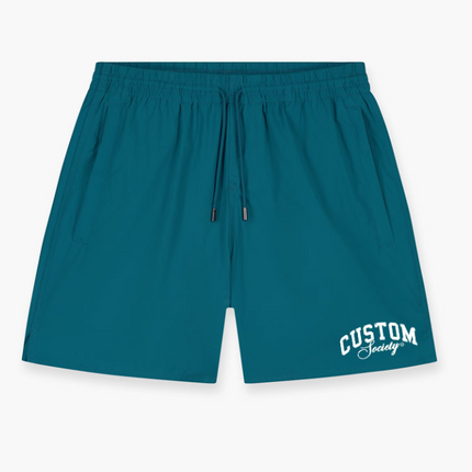 Jorcustom Jorcustom Swimshort Custom Society SS26 Teal