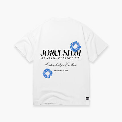 Jorcustom Jorcustom T-Shirt Loose Fit Flowers SS26 White