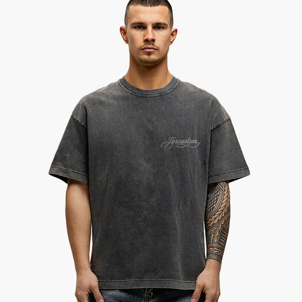 Jorcustom Jorcustom T-Shirt Loose Fit Handscript SS26 Acid Grey