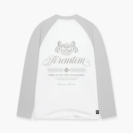 Jorcustom Jorcustom T-Shirt Raglan Handscript 2.0 FW26 White/Light Grey