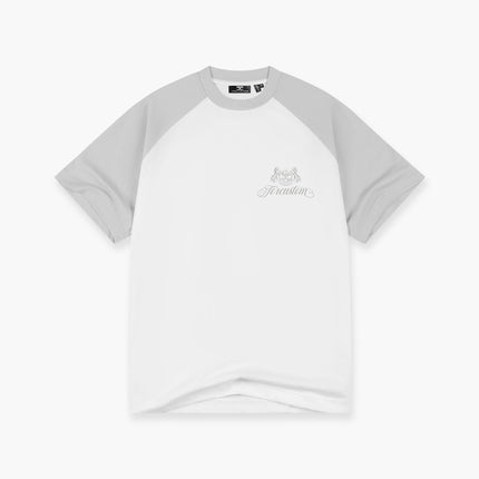 Jorcustom Jorcustom T-Shirt Raglan Handscript 2.0 FW26 White/Light Grey