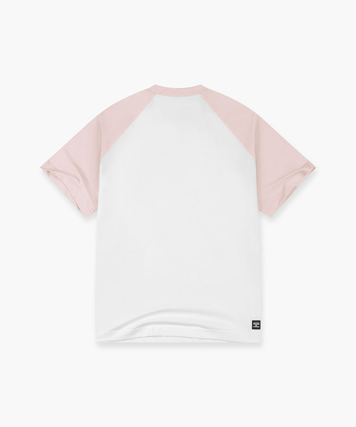 Jorcustom Jorcustom T-Shirt Raglan SS26 White-AshPink