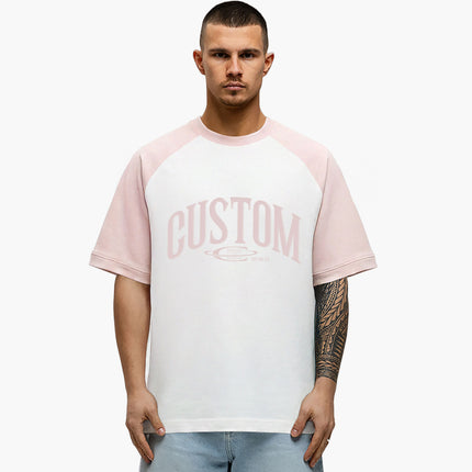Jorcustom Jorcustom T-Shirt Raglan SS26 White-AshPink