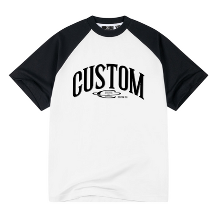 Jorcustom Jorcustom T-Shirt Raglan SS26 White-Black