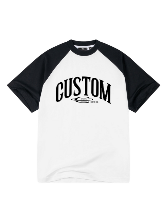 Jorcustom Jorcustom T-Shirt Raglan SS26 White-Black