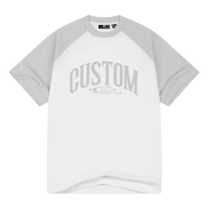 Jorcustom Jorcustom T-Shirt Raglan SS26 White-Grey