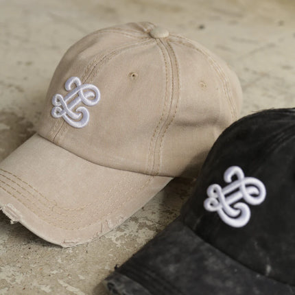 Lueur Lueur Cap Washed Distressed FW25 Beige