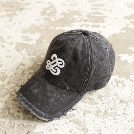 Lueur Lueur Cap Washed Distressed FW25 Black