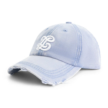 Lueur Lueur Cap Washed Distressed FW25 Blue