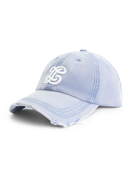 Lueur Lueur Cap Washed Distressed FW25 Blue