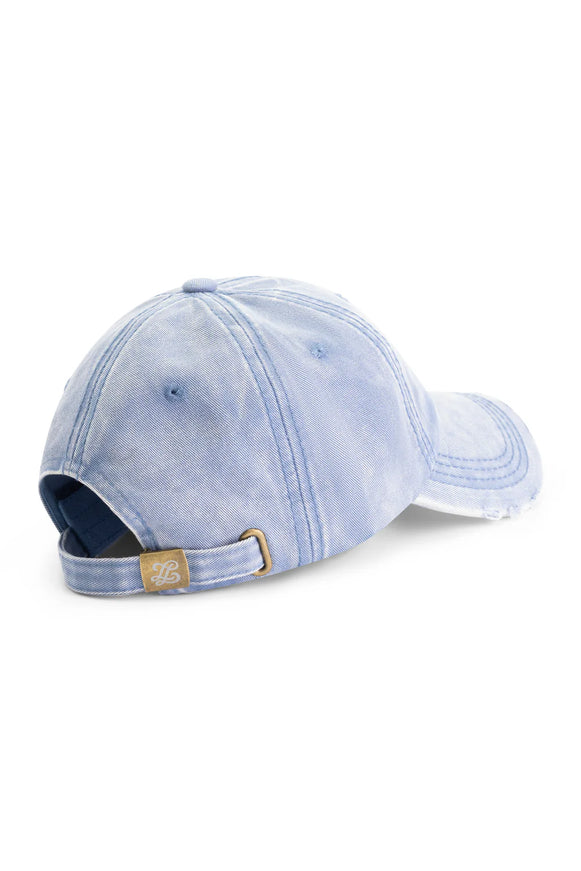 Lueur Lueur Cap Washed Distressed FW25 Blue