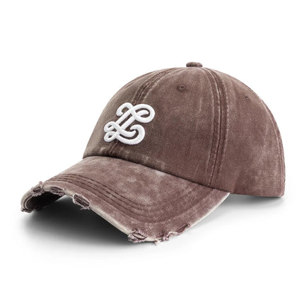 Lueur Lueur Cap Washed Distressed FW25 Brown