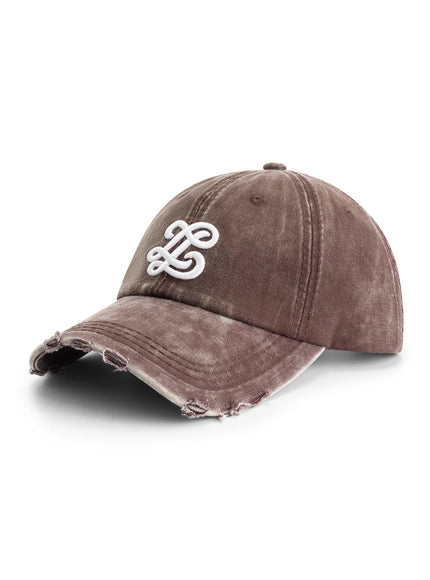 Lueur Lueur Cap Washed Distressed FW25 Brown