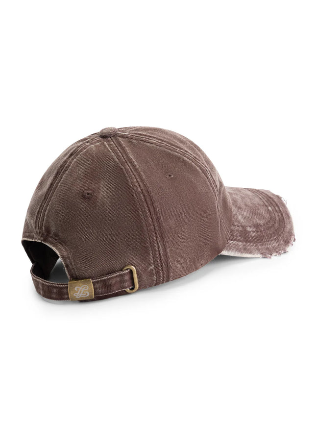 Lueur Lueur Cap Washed Distressed FW25 Brown