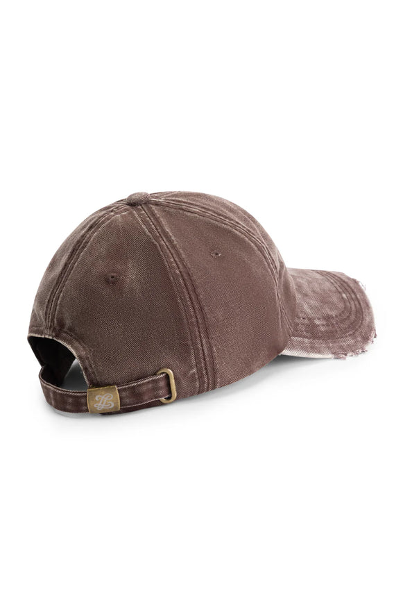 Lueur Lueur Cap Washed Distressed FW25 Brown