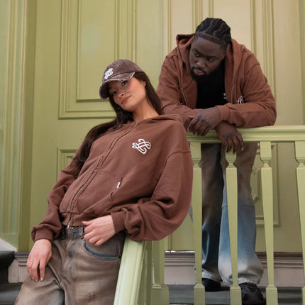 Lueur Lueur Cap Washed Distressed FW25 Brown