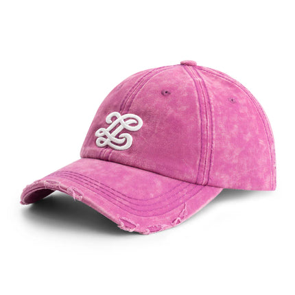 Lueur Lueur Cap Washed Distressed FW25 Pink