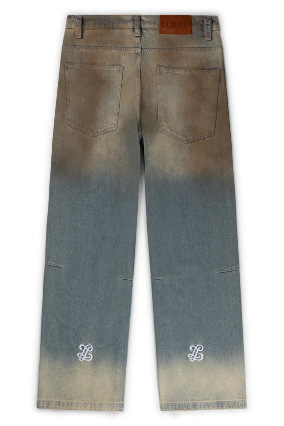 Lueur Lueur Jeans Baggy Mud Wash SS26 Blue