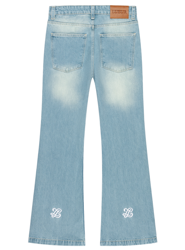 Lueur Lueur Jeans Flare Verdeen FW25 Blue