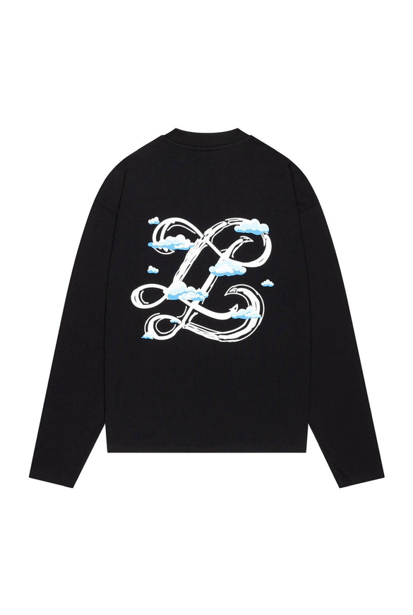 Lueur Lueur Longsleeve Cloud Monogram FW25 Black