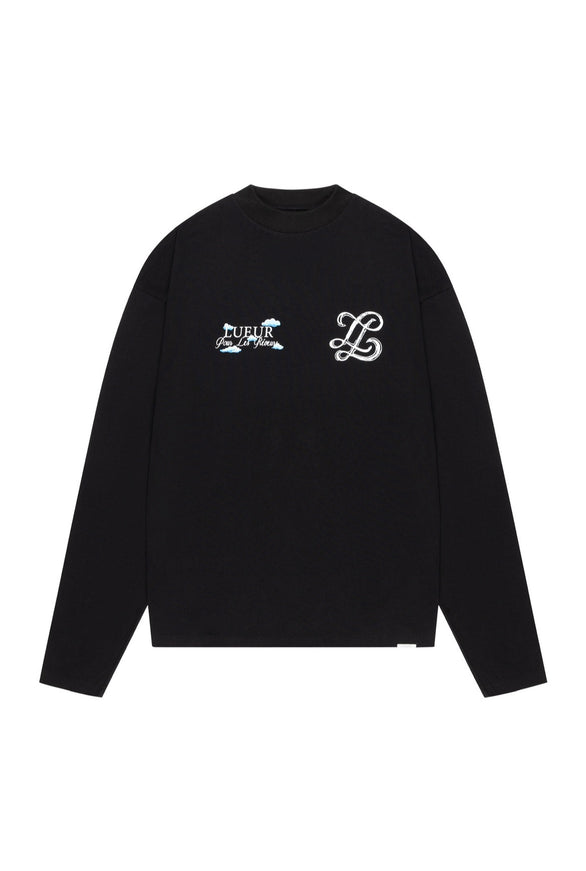Lueur Lueur Longsleeve Cloud Monogram FW25 Black