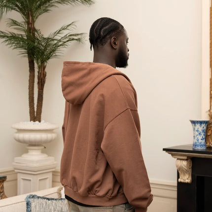 Lueur Lueur Vest Monogram Zip Hoodie FW25 Brown