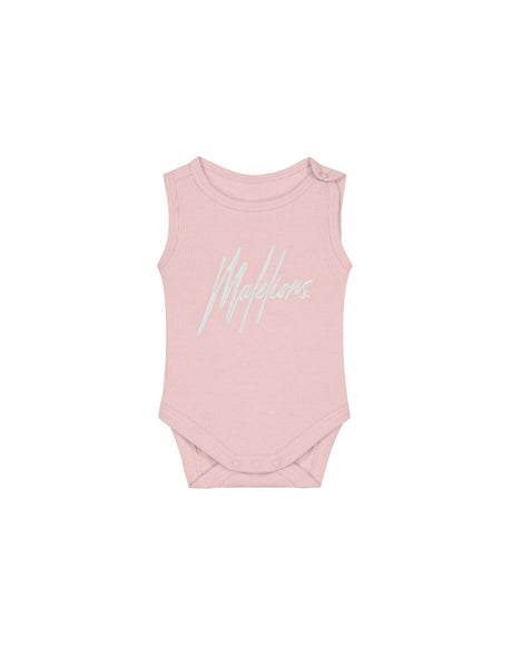 Malelions Malelions Junior Baby Bodysuit Light Pink