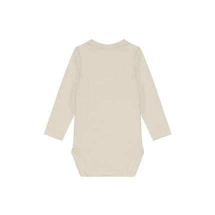 Malelions Malelions Junior Baby Longsleeve Bodysuit Signature Beige