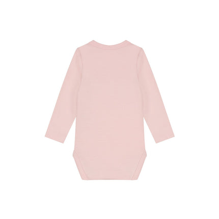 Malelions Malelions Junior Baby Longsleeve Bodysuit Signature Light Pink